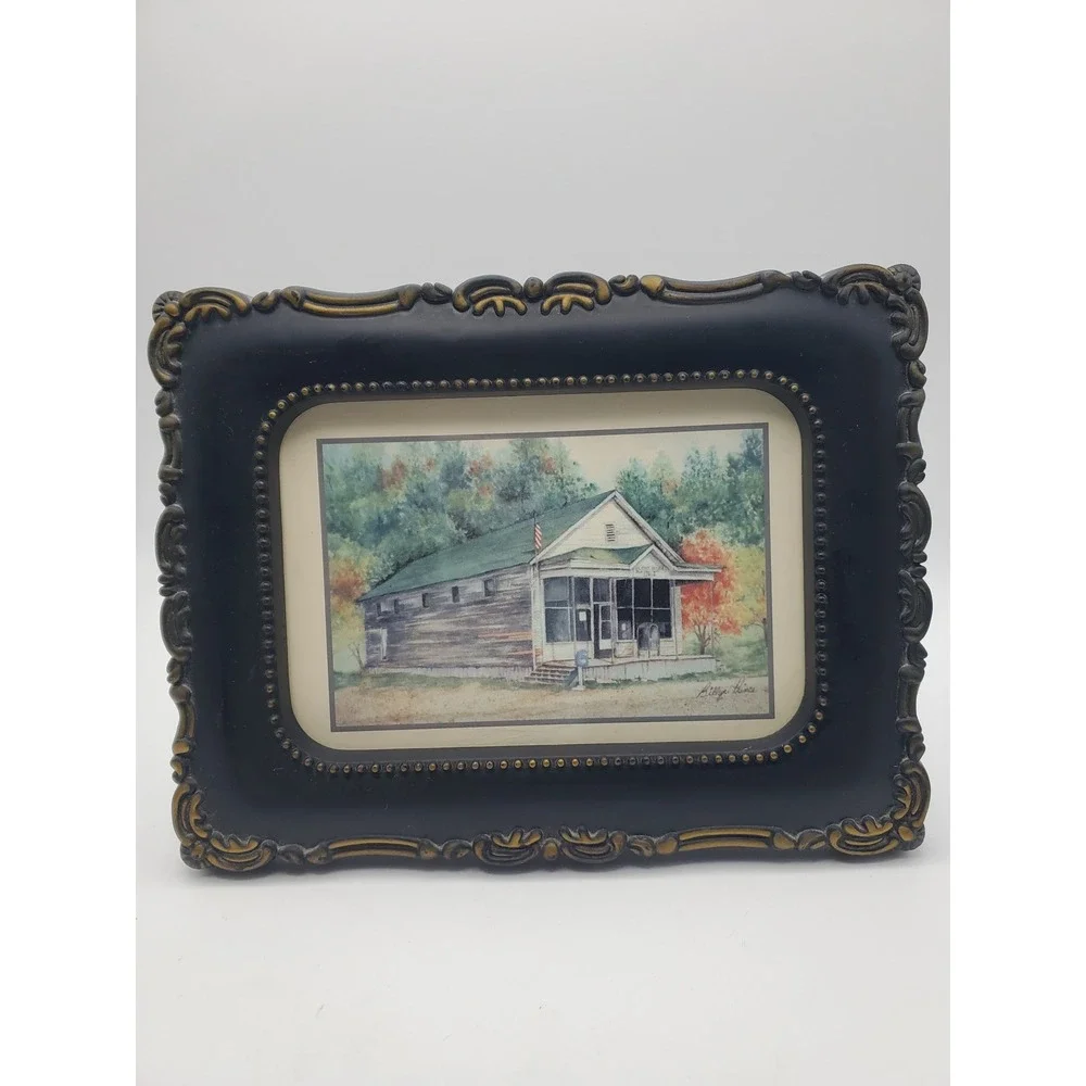 Vintage Framed Rustic Americana Store Decor